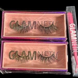 Glamnetic Lashes: Lucky & VIP. Comes with a Lash Grab Tool